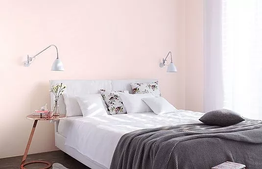 Rosa wandfarbe schlafzimmer