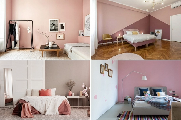 Rosa wandfarbe schlafzimmer
