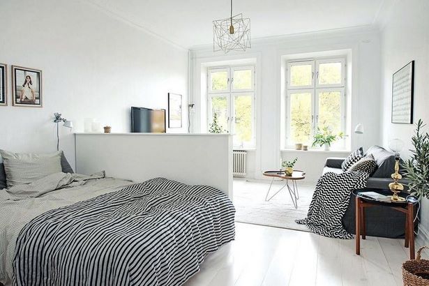 Einzimmerwohnung bett abtrennen