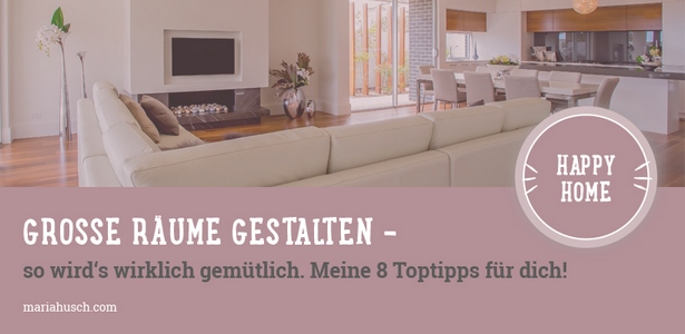 Großes wohnzimmer gemütlich gestalten