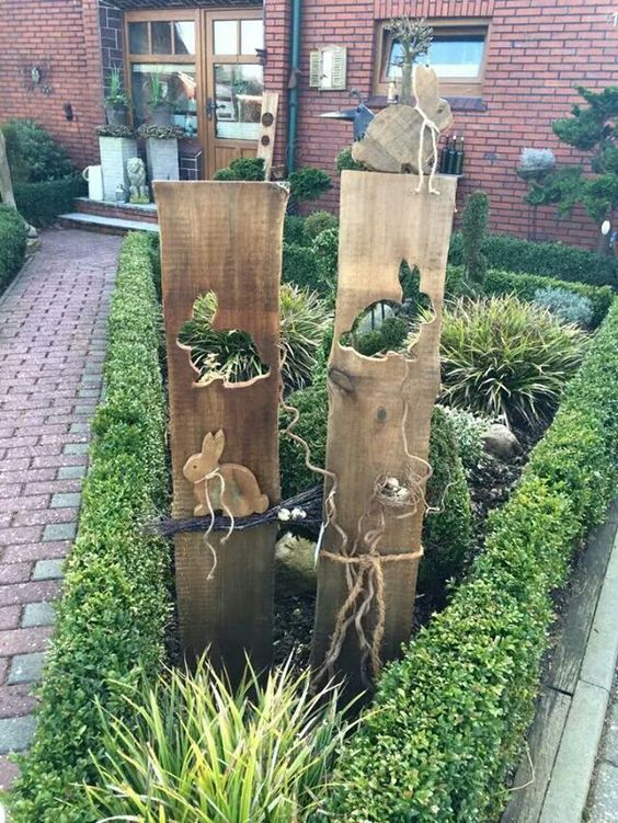 Mit holz basteln für den garten