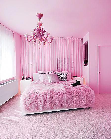 Schlafzimmer pink