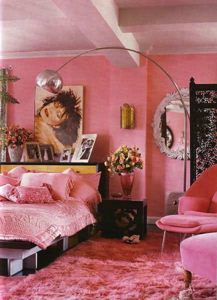 Schlafzimmer pink