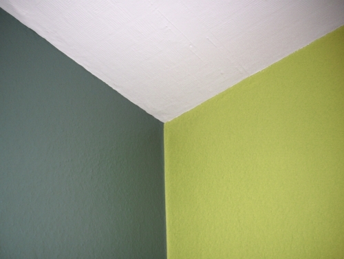 Wandgestaltung schlafzimmer grün