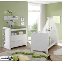 Babybett wickelkommode set