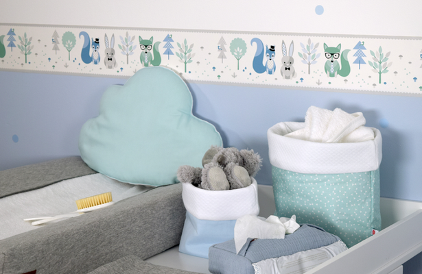 Babyzimmer deko blau