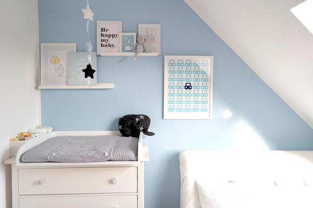 Babyzimmer deko blau
