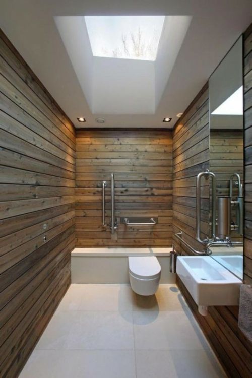 Badezimmer ideen mit holz