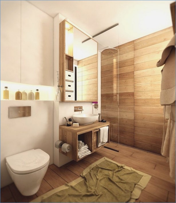 Badezimmer ideen mit holz