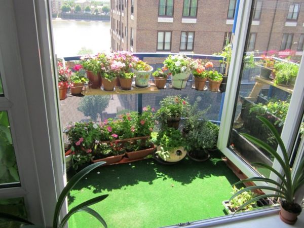Balkon gestalten pflanzen