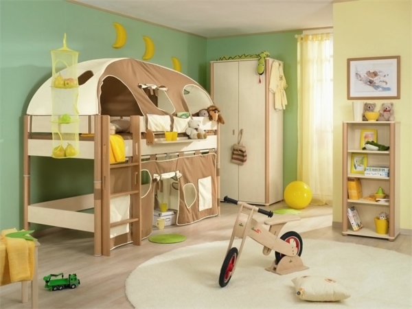 Kinderzimmer junge grün