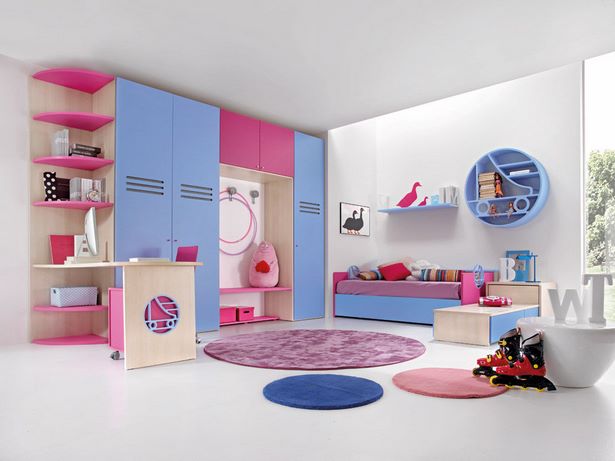 Kinderzimmer mädchen blau