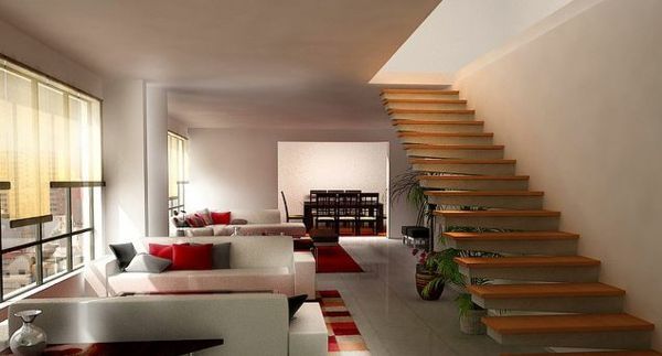 Moderne innenarchitektur wohnzimmer