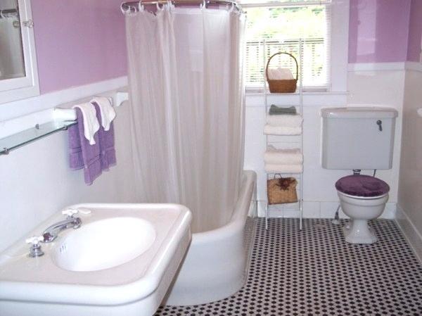 Badezimmer deko lila
