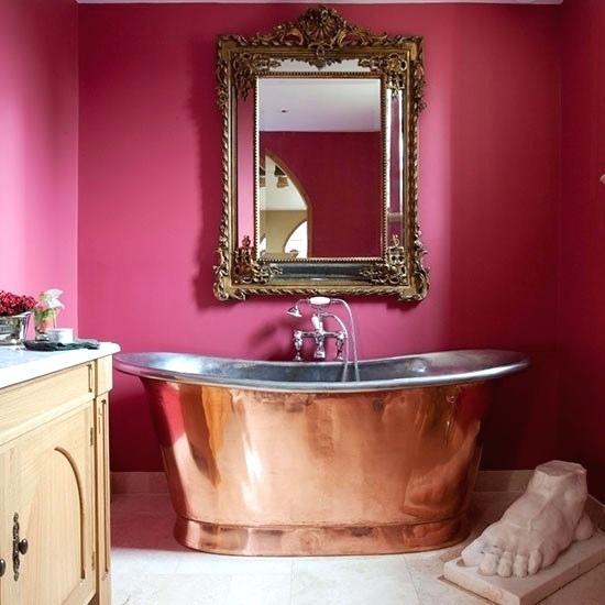 Badezimmer deko rosa