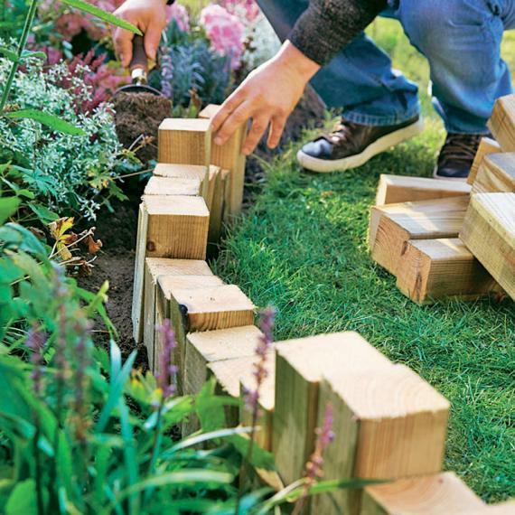 Gartengestaltung mit holz