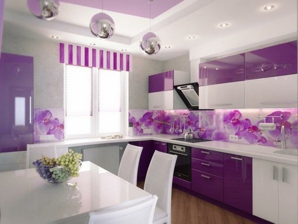 Küche deko lila