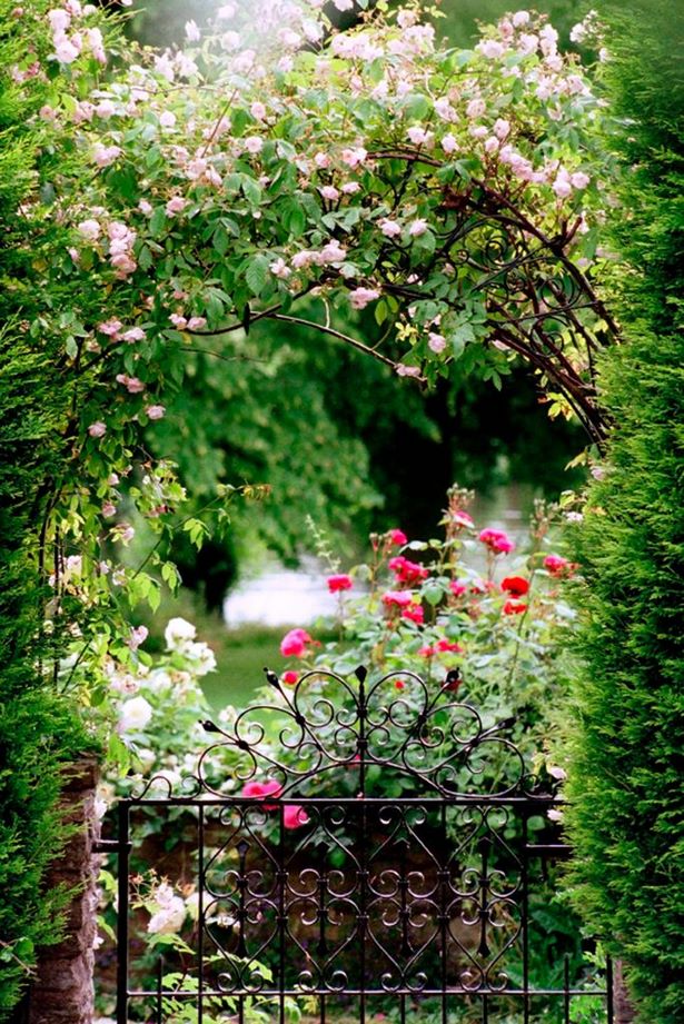 Romantische gärten bilder