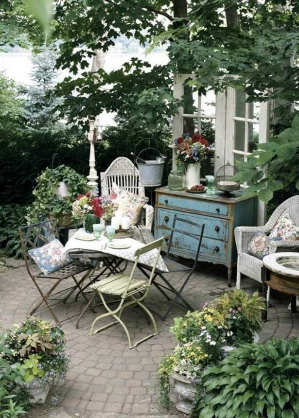 Vintage garten ideen