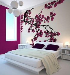 Ideen wandgestaltung farbe schlafzimmer