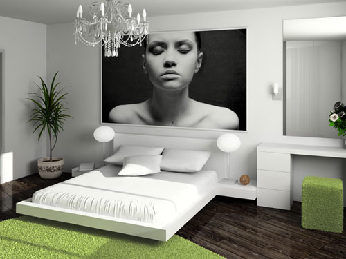 Schlafzimmer gestalten grün