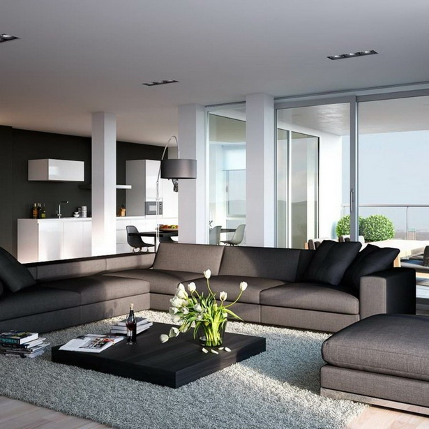 Schöne moderne wohnzimmer