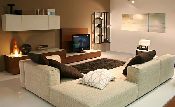 Wohnideen wohnzimmer beige braun