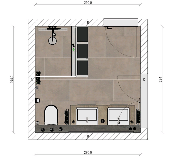 Bad grundriss 9 qm