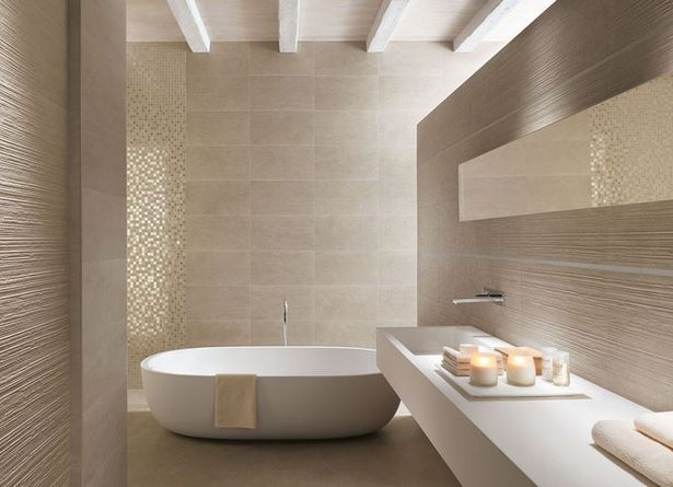 Moderne badezimmer fliesen beige