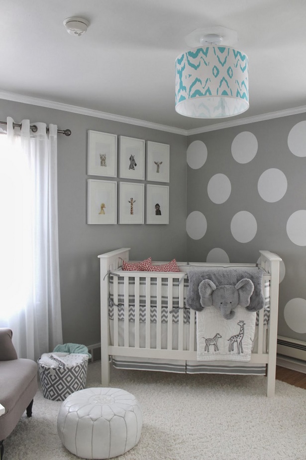 Babyzimmer blau grau