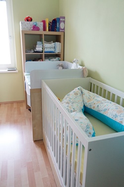 Babyzimmer einrichten wenig platz