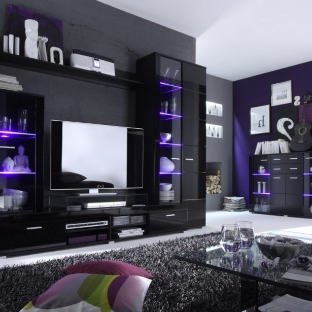 Moderne wohnzimmer schwarz weiss