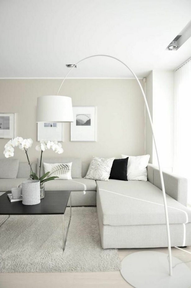 Modernes wohnzimmer grau