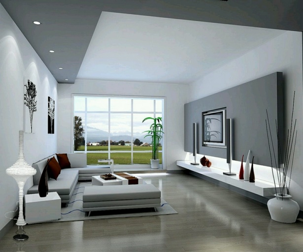 Modernes wohnzimmer grau