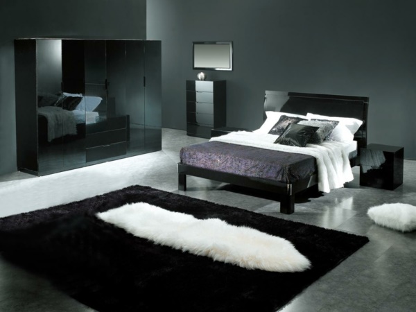 Schlafzimmer schwarze möbel