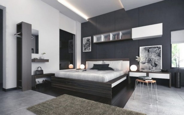 Schöne moderne schlafzimmer