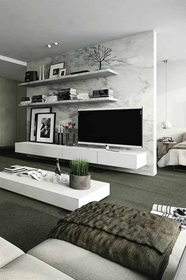 Wohnzimmerwand modern