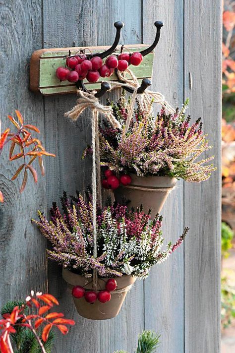 Balkon dekoration herbst