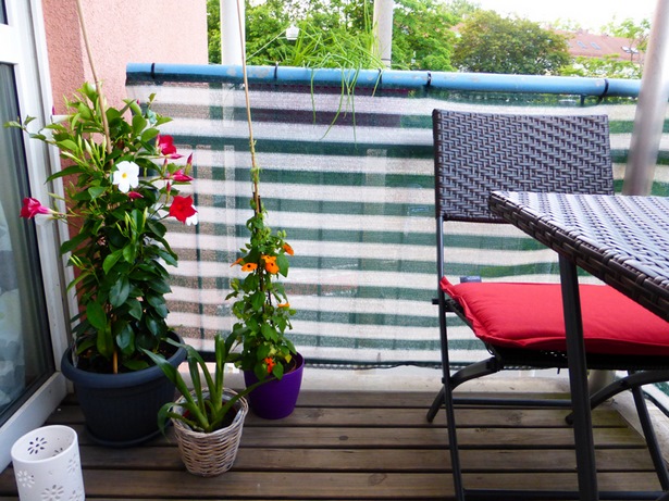 Balkon dekorieren ohne pflanzen