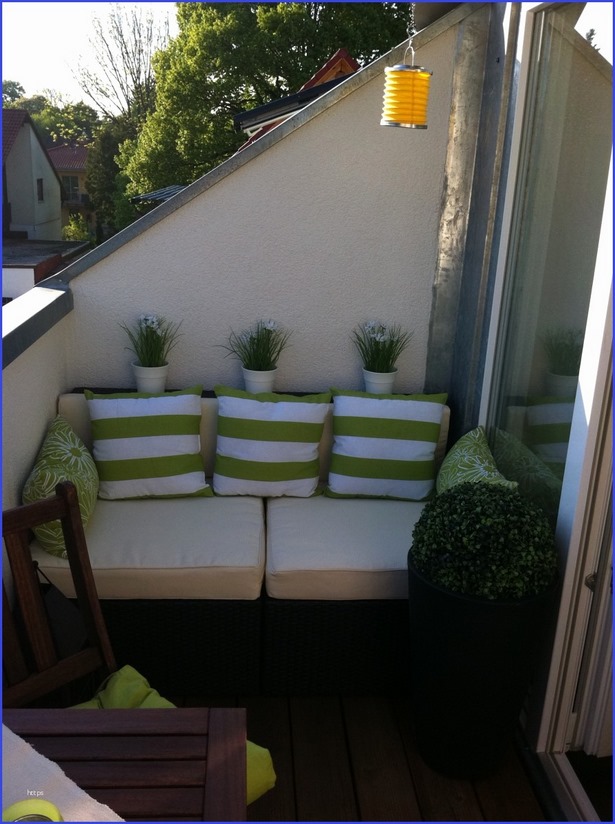Kleine lounge balkon