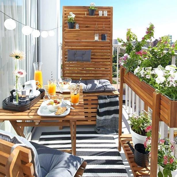 Kleine sitzbank balkon