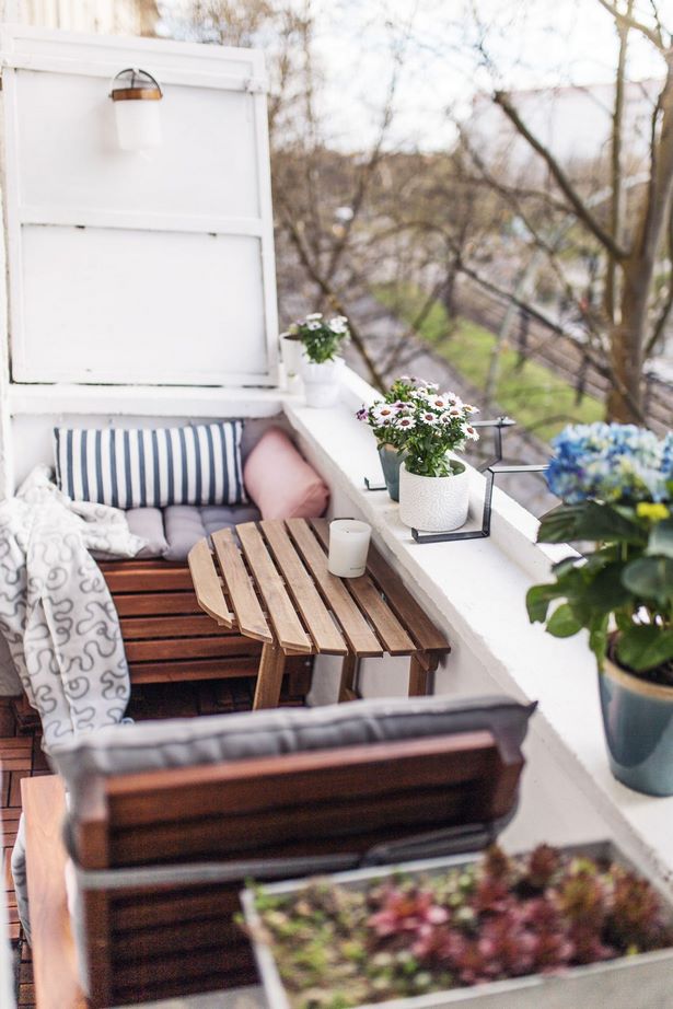 Kleinen balkon gemütlich einrichten