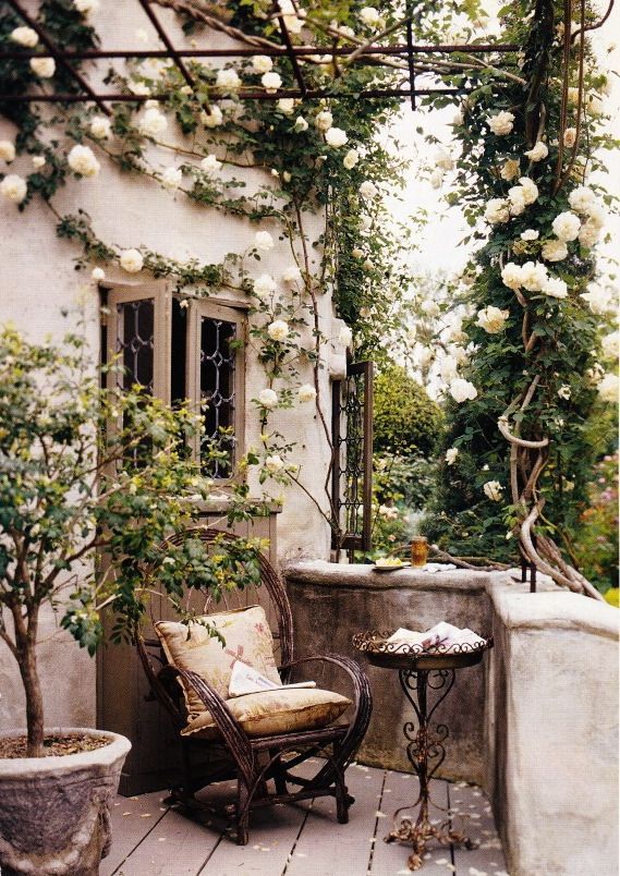 Romantische balkon ideen