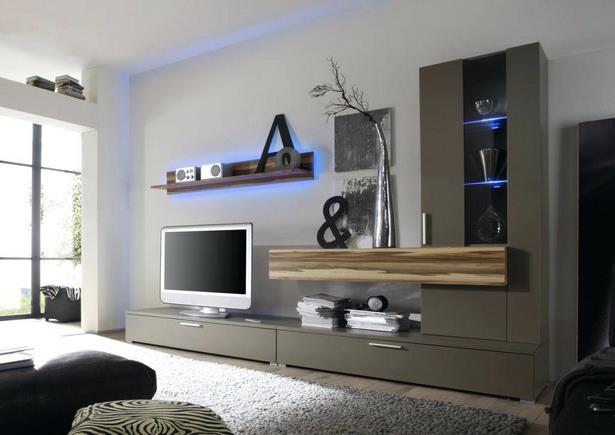 Schrankwand wohnzimmer modern