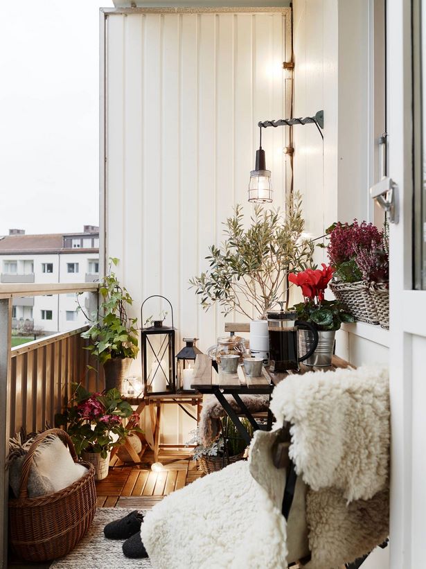 Winter balkon ideen