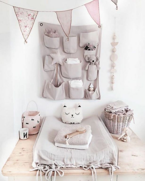 Babyzimmer rosa beige