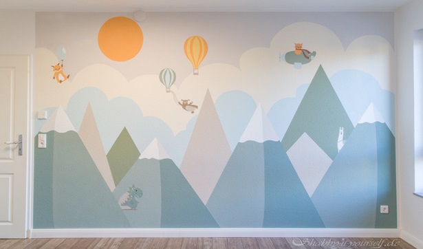 Kinderzimmer wand selbst bemalen