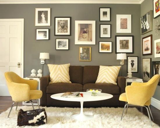 Welche wandfarbe zu braunem sofa