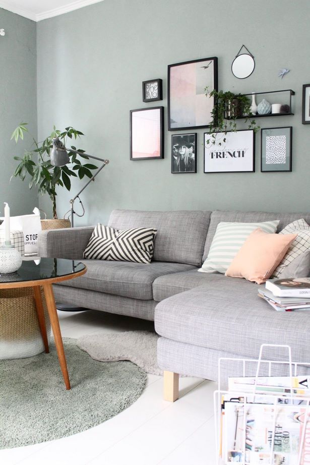 Welche wandfarbe zu grauem sofa