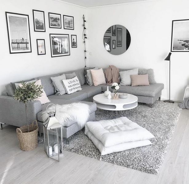 Wohnzimmer grau ideen